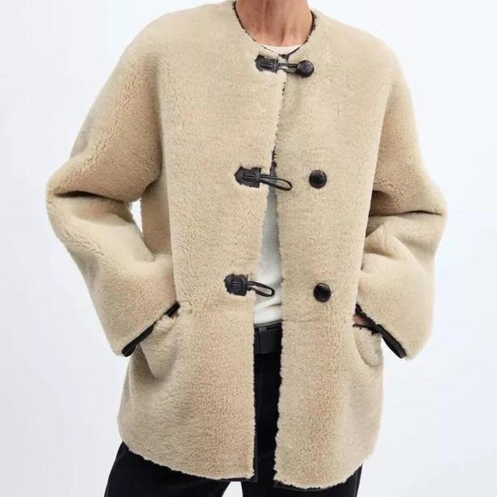 NWT Mango Sherpa Jacket